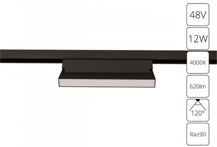 Накладной светильник Arte Lamp Linea A4669PL-1BK - фото 4872559