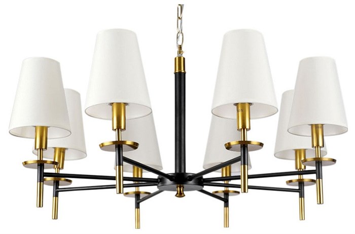 Подвесная люстра Arte Lamp Riccardo A4075LM-8BK - фото 4872933