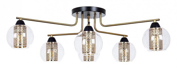 Потолочная люстра Arte Lamp Manchester A7045PL-6BK - фото 4873056