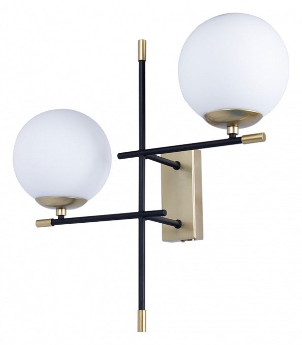 Бра Arte Lamp Arkab A2225AP-2BK - фото 4873151