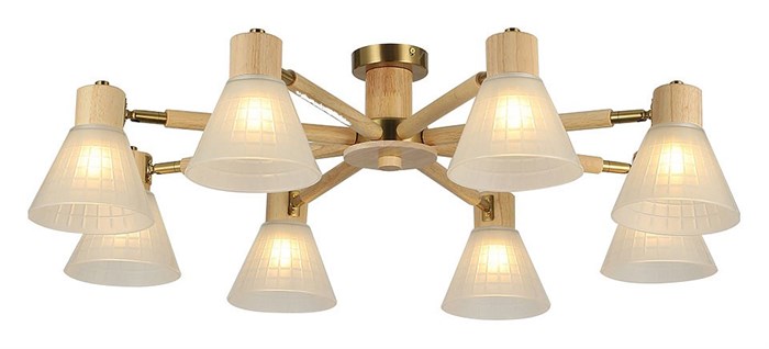 Потолочная люстра Arte Lamp Meleph A4096PL-8BR - фото 4873198