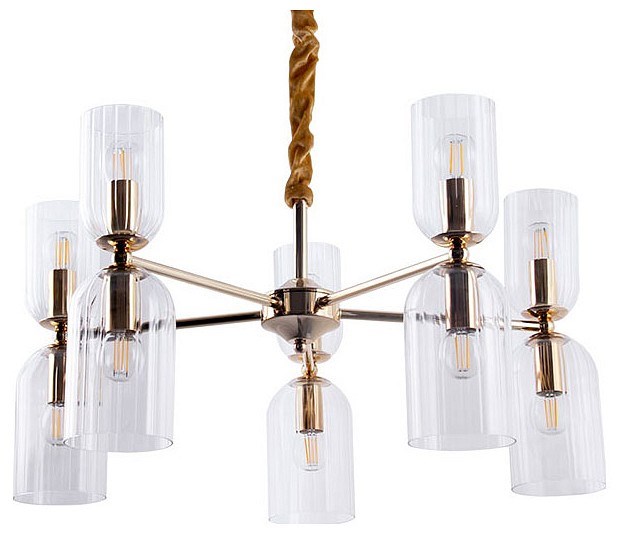 Подвесная люстра Arte Lamp Charm A1623LM-10GO - фото 4873626