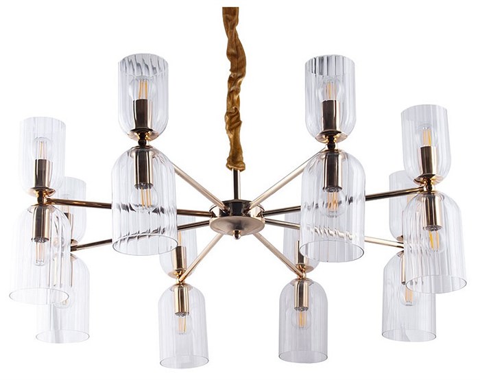 Подвесная люстра Arte Lamp Charm A1623LM-16GO - фото 4873629