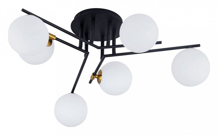 Потолочная люстра Arte Lamp Gemini A2243PL-6BK - фото 4873709