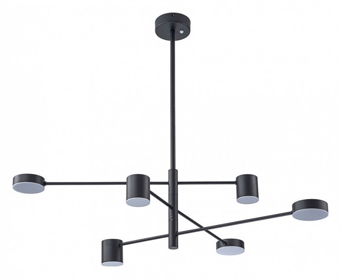 Люстра на штанге Arte Lamp Stanley A2476PL-40BK - фото 4873764