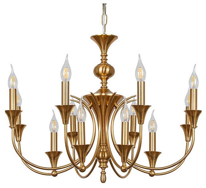 Подвесная люстра Arte Lamp Collinetta A4094LM-12PB - фото 4873863