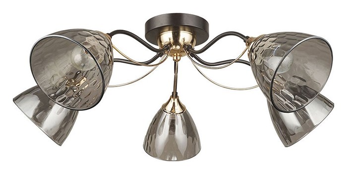 Потолочная люстра Arte Lamp Lily A4366PL-5BK - фото 4873889