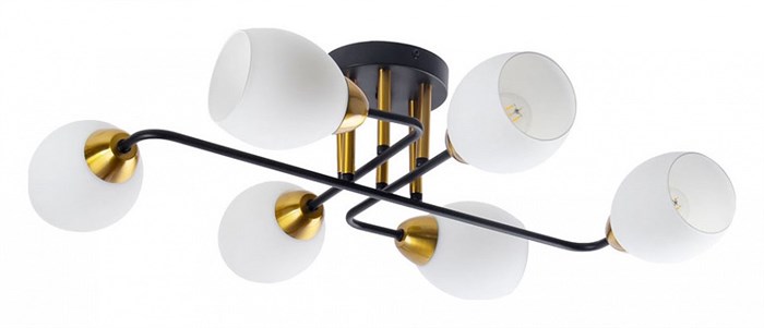Потолочная люстра Arte Lamp Andrea A8141PL-6BK - фото 4874061