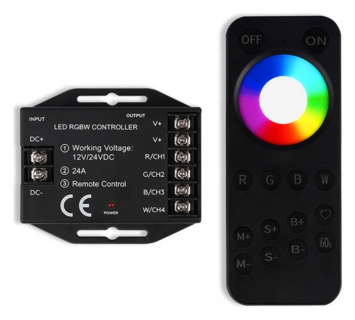 Контроллер-регулятор цвета RGBW с пультом ДУ Ambrella Light ILLUMINATION GS11461 - фото 4901354