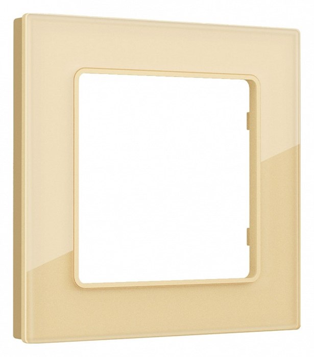 Рамка на 1 пост Ambrella Volt Platos Стекло органическое AF330601 - фото 4904760