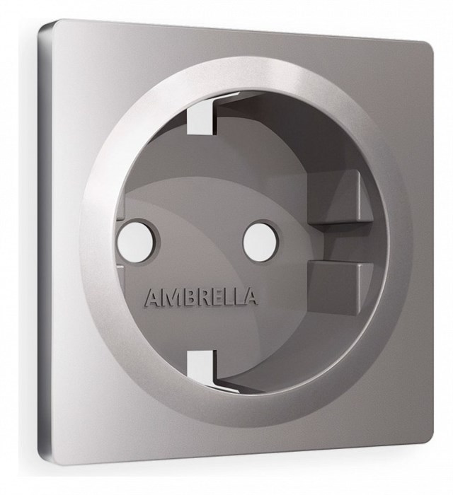 Накладка для розетки с заземлением Ambrella Volt Quant AP5060 - фото 4905077