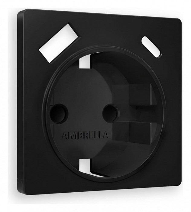 Накладка для розетки с заземлением и со шторками и 2хUSB type A и C Ambrella Volt Quant AP8100 - фото 4905264