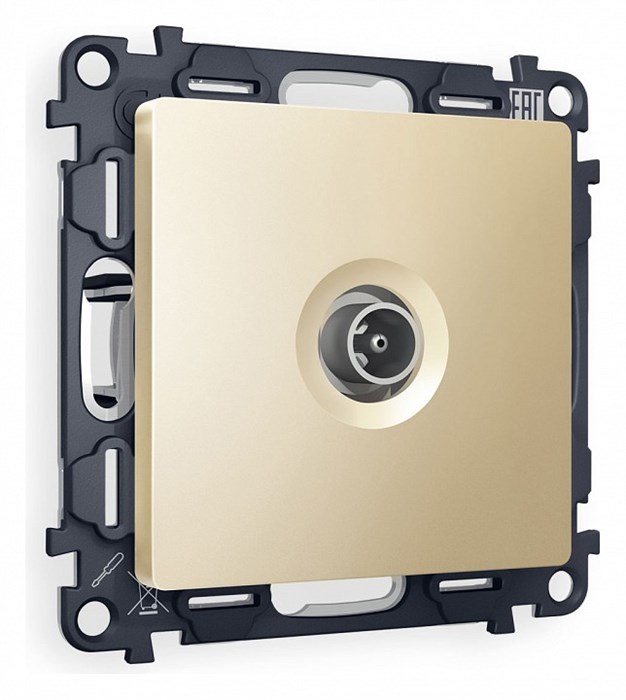 ТВ-розетка оконечная без рамки Ambrella Volt Quant MA613010 - фото 4905678