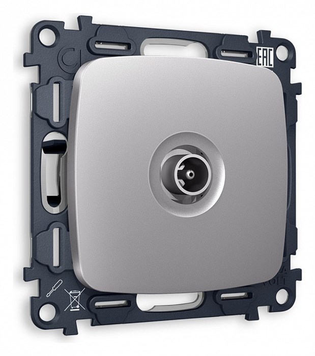 ТВ-розетка оконечная без рамки Ambrella Volt Quant MO513010 - фото 4909594