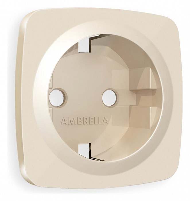 Накладка для розетки с заземлением Ambrella Volt Quant OP3060 - фото 4910500