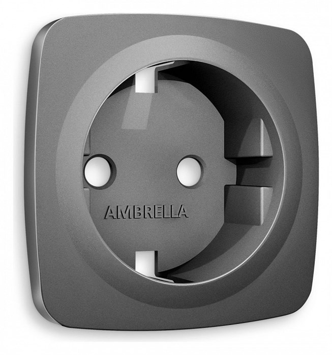 Накладка для розетки с заземлением Ambrella Volt Quant OP6560 - фото 4910690