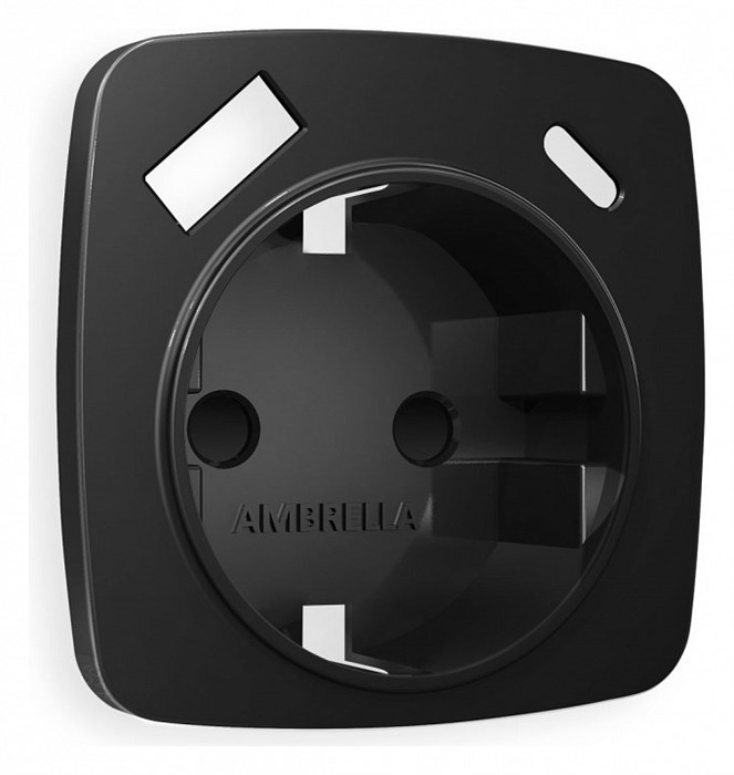 Накладка для розетки с заземлением и со шторками и 2хUSB type A и C Ambrella Volt Quant OP8100 - фото 4910785