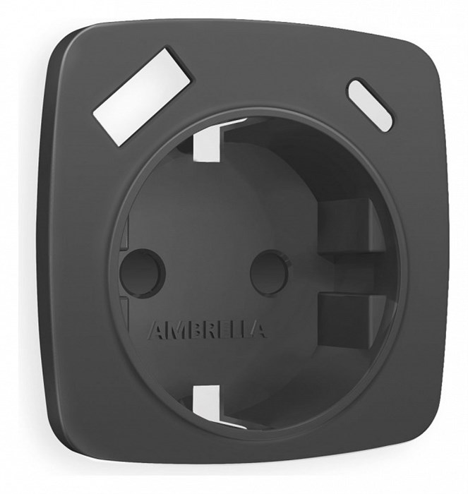Накладка для розетки с заземлением и со шторками и 2хUSB type A и C Ambrella Volt Quant OP9100 - фото 4910815
