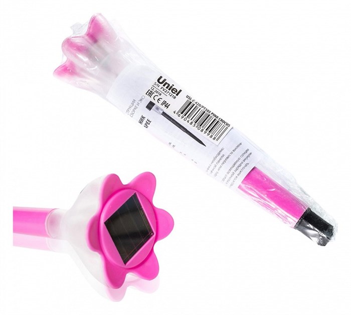 Наземный низкий светильник Uniel Pink Crocus UL-00001762 - фото 4911091
