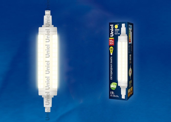 Лампа светодиодная Uniel LED-J118 R7s 12Вт 3000K UL-00001555 - фото 4911293