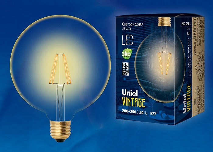 Лампа светодиодная Uniel Golden E27 8Вт K UL-00002358 - фото 4911318