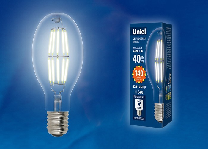 Лампа светодиодная Uniel  E40 40Вт 6500K UL-00003763 - фото 4911851