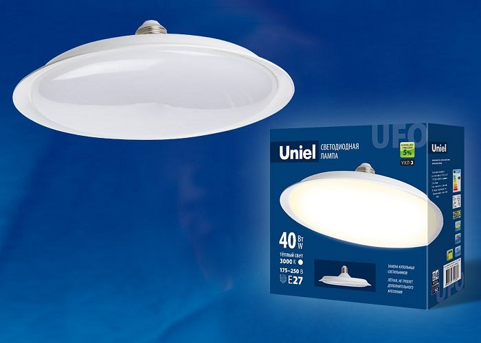 Лампа светодиодная Uniel  E27 40Вт 3000K UL-00004573 - фото 4911855