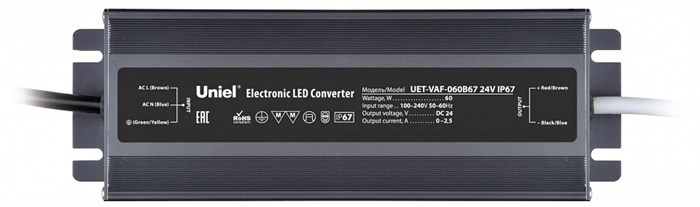 Блок питания с проводом Uniel UET-VAF UL-00009366 - фото 4914087