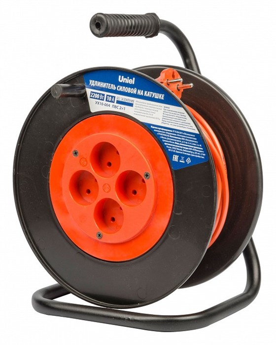 Удлинитель Uniel ORANGE/BLACK UL-00009856 - фото 4915957