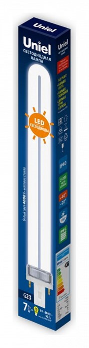 Лампа светодиодная Uniel LED-PL G23 7Вт 4000K UL-00005662 - фото 4916290