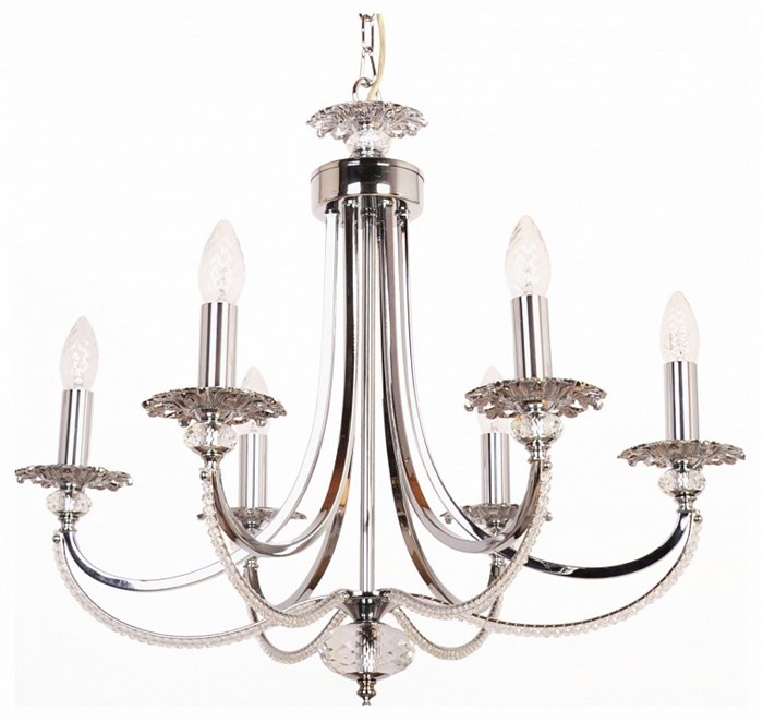 Подвесная люстра Abrasax Josephine 3007/6 CHROME - фото 4924801
