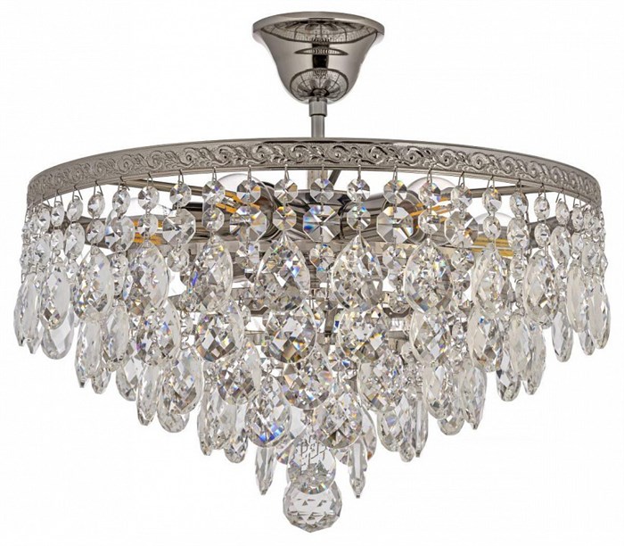 Люстра на штанге Arti Lampadari Castellana Nickel Castellana E 1.3.38.608 N - фото 4930945