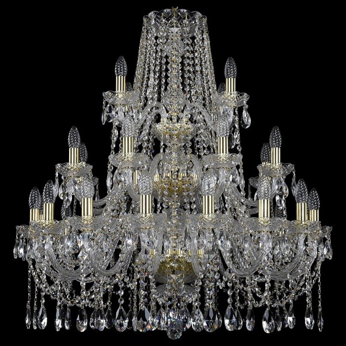 Подвесная люстра Bohemia Art Classic 11.12 11.12.16+8+4.300.3d.Gd.Sp - фото 4932503