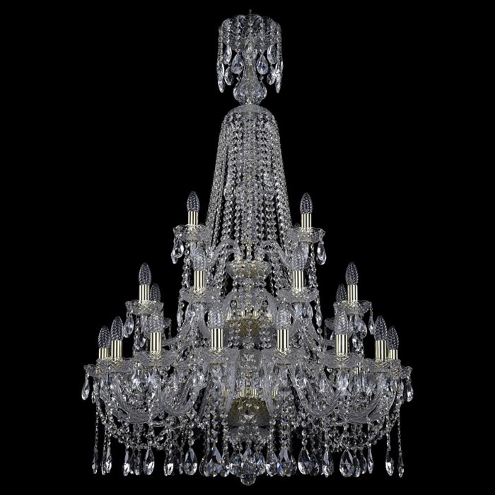 Подвесная люстра Bohemia Art Classic 11.12 11.12.16+8+4.300.3d.XL-132.Gd.Sp - фото 4932505