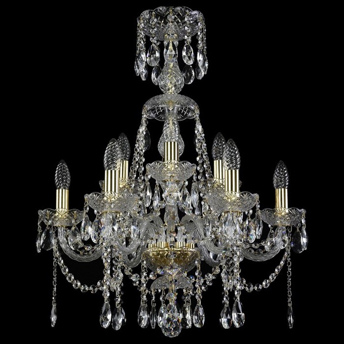 Подвесная люстра Bohemia Art Classic 11.12 11.12.6+3.195.XL-67.Gd.Sp - фото 4932583