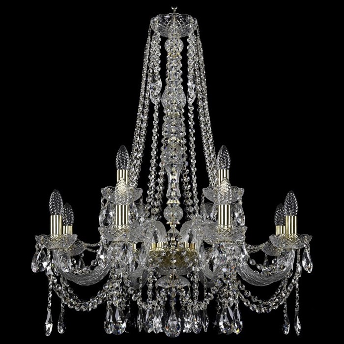 Подвесная люстра Bohemia Art Classic 11.12 11.12.8+4.240.h-82.Gd.Sp - фото 4932610