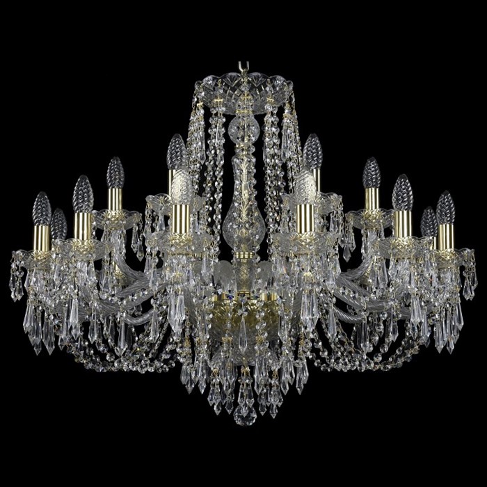 Подвесная люстра Bohemia Art Classic 11.23 11.23.12+6.300.Gd.Dr - фото 4932778