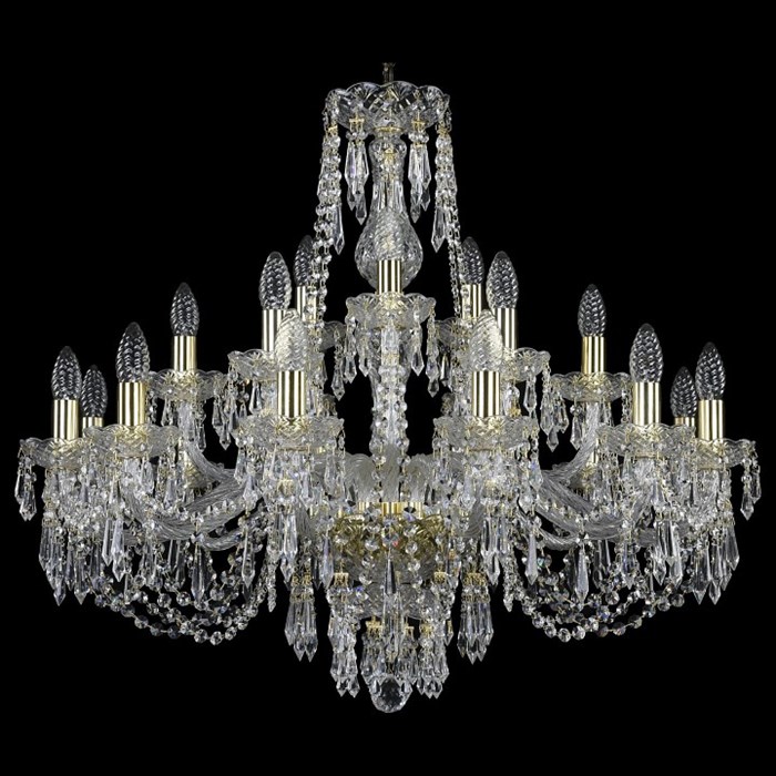 Подвесная люстра Bohemia Art Classic 11.23 11.23.12+6+3.300.Gd.Dr - фото 4932785