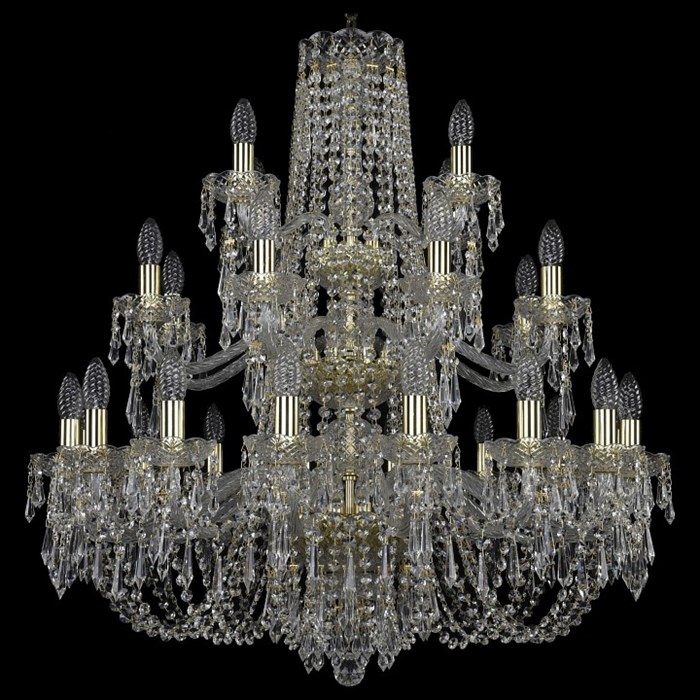 Подвесная люстра Bohemia Art Classic 11.23 11.23.16+8+4.300.3d.Gd.Dr - фото 4932805