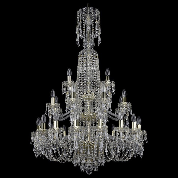 Подвесная люстра Bohemia Art Classic 11.23 11.23.16+8+4.300.3d.XL-130.Gd.Dr - фото 4932807