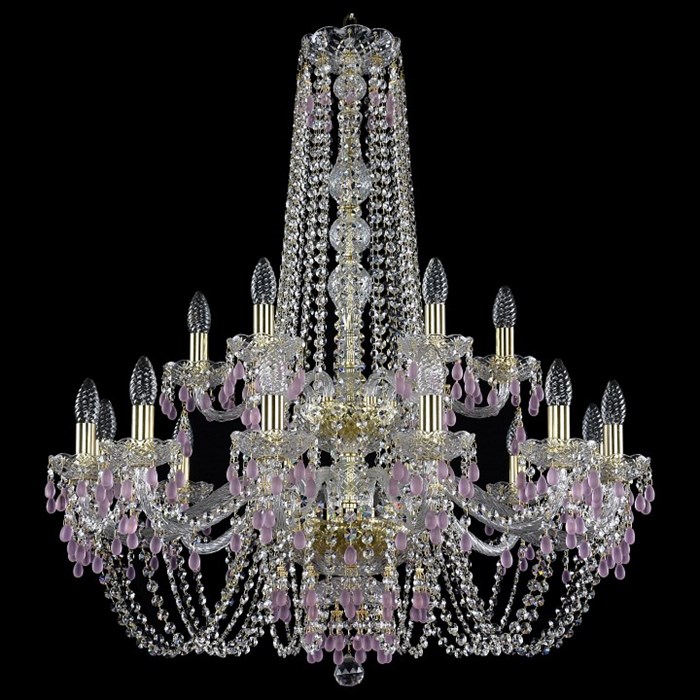Подвесная люстра Bohemia Art Classic 11.24 11.24.12+6.300.2d.h-92.Gd.V7010 - фото 4932905