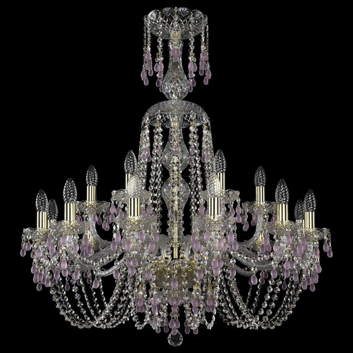 Подвесная люстра Bohemia Art Classic 11.24 11.24.12+6.300.XL-93.Gd.V7010 - фото 4932913