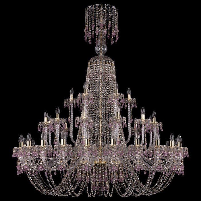 Подвесная люстра Bohemia Art Classic 11.24 11.24.24+12+6.530.XL-168.Gd.V7010 - фото 4932933