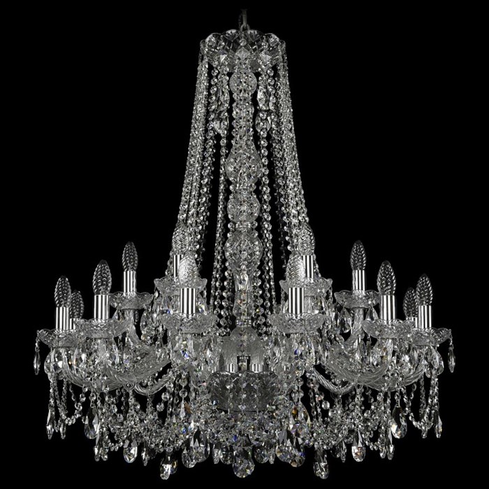 Подвесная люстра Bohemia Art Classic 11.25 11.25.12+6.300.h-91.Cr.Sp - фото 4933014