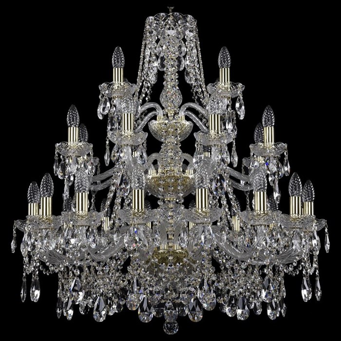 Подвесная люстра Bohemia Art Classic 11.25 11.25.16+8+4.300.3d.Gd.Sp - фото 4933032