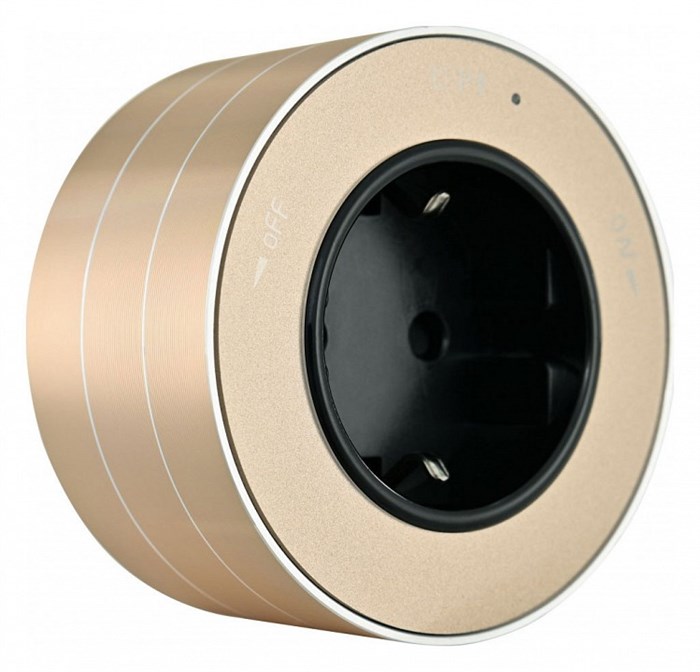 Розетка с заземлением на треке Arte Milano Am-track-sockets 380011TS/ES Gold - фото 4933657