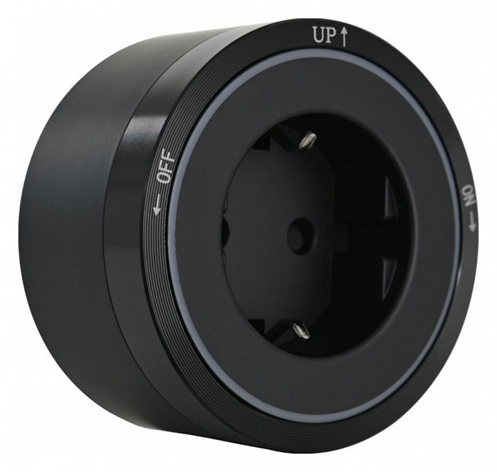Розетка с заземлением на треке Arte Milano Am-track-sockets 380066TS LED/ES Black - фото 4933767