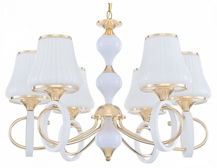 Подвесная люстра Arte Milano Florentia-2387 302387/6 Wh/Gd - фото 4934829