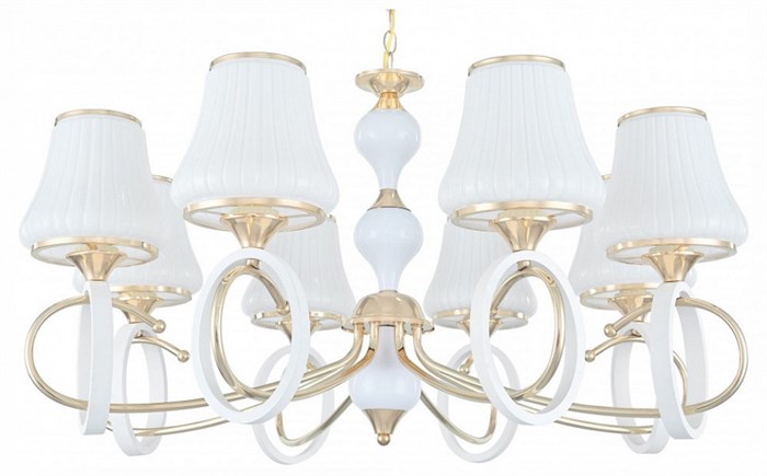 Подвесная люстра Arte Milano Florentia-2387 302387/8 Wh/Gd - фото 4934841