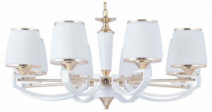 Подвесная люстра Arte Milano Florentia-2457 302457/8 Wh/Gd - фото 4934855